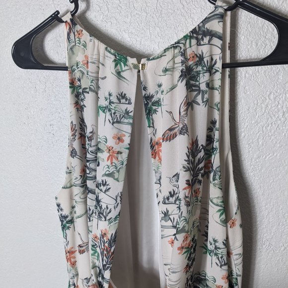 H&M Sleeveless Bird Open Back Dress Sz 10 - Picture 6 of 11